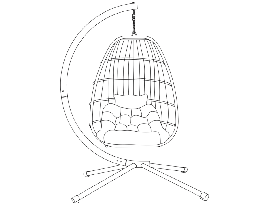 Patyo SWING CHAIR gabay sa pagpapatakbo