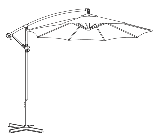 PAANO 10' OFFSET UMBRELLA gamitin ang iyong offset na payong