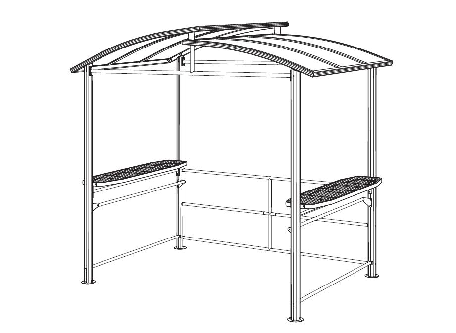 Paano mag-install ng BBQ gazebo 8 ft x 5 ft Hardtop Instructions