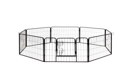 8 Panels Metal Barrier Kulungan ng Kulungan Mga Tagubilin sa Pagpupulong
