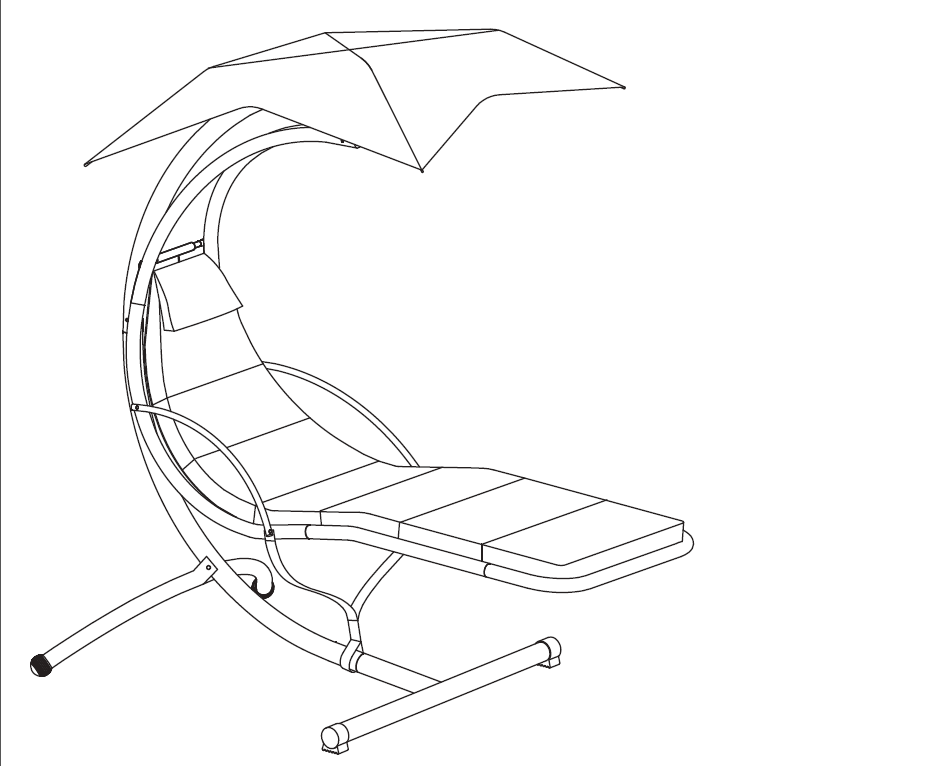 Manwal sa Pag-install ng Hanging Chaise Lounger