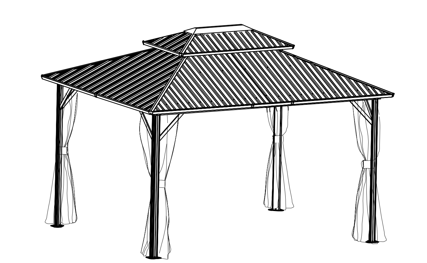 Gabay sa Pag-install ng Metal Gazebo