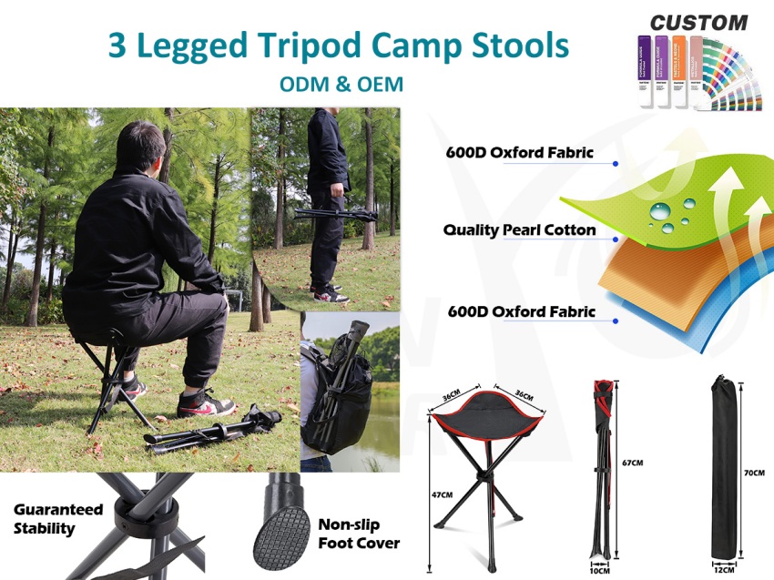 Naghahanap ka ba ng folding camping tripod stools merchant?