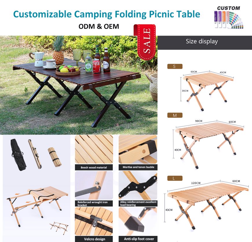 Gusto mo ba itong wood folding camping table?
