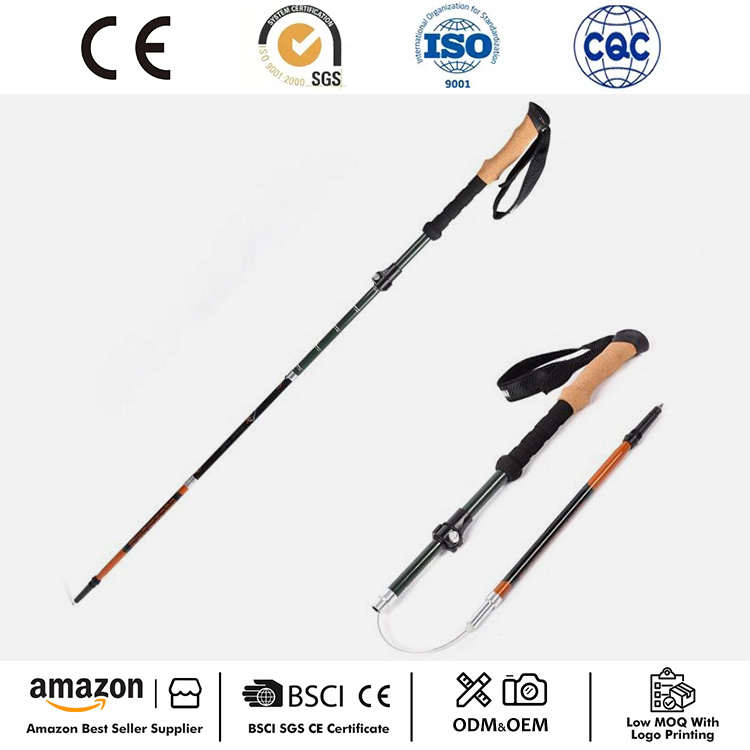 2pc Folding Trekking Hiking Pole