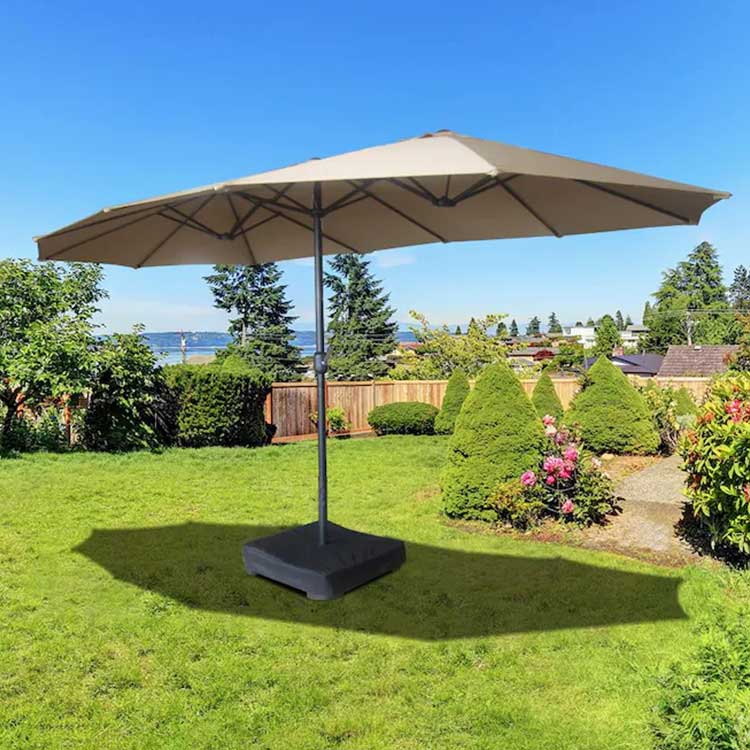 Dobleng Gilid na Patio Umbrella