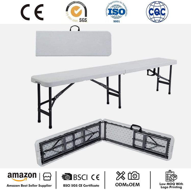 Natitiklop na 6FT Plastic Portable Bench