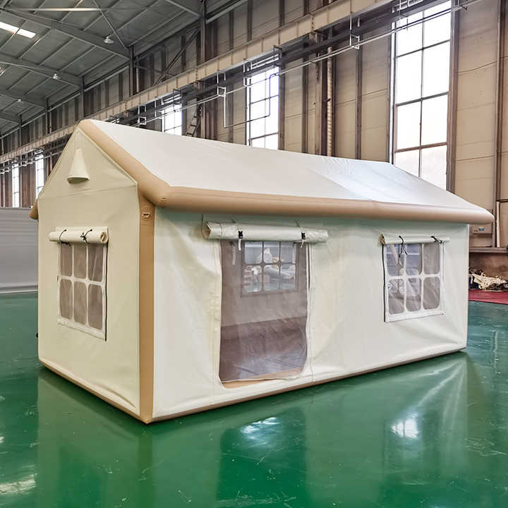 Inflatable camping house tent