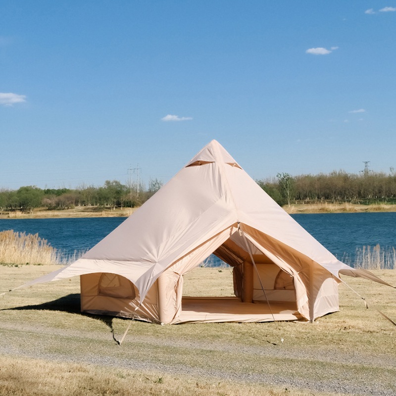 Inflatable cotton bell tent camping