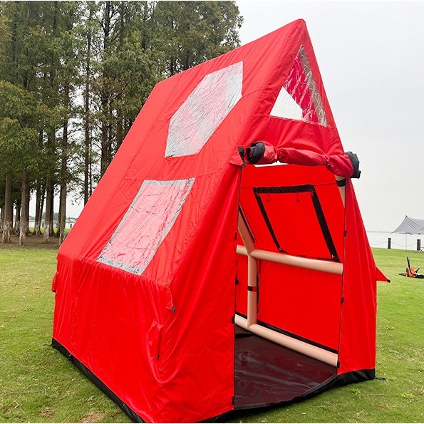 Inflatable house ridge air tent