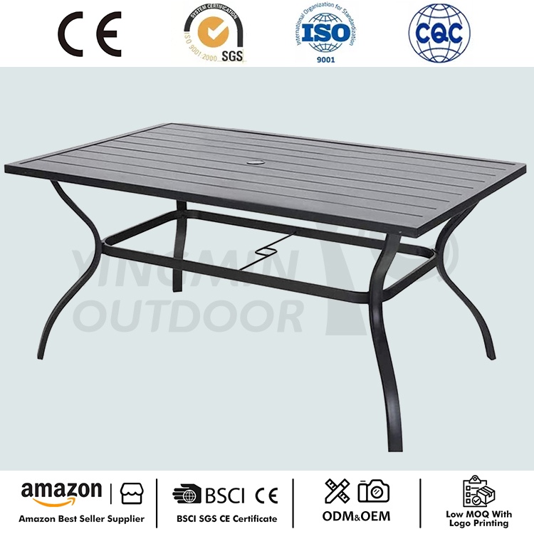 Panlabas na Patio Rectangular Dining Table