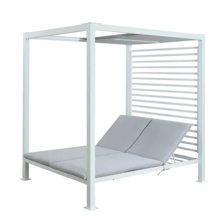 Panlabas na Patio Sunbed Daybed na may mga Cushions