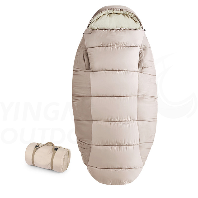 Oval cotton sleeping bag