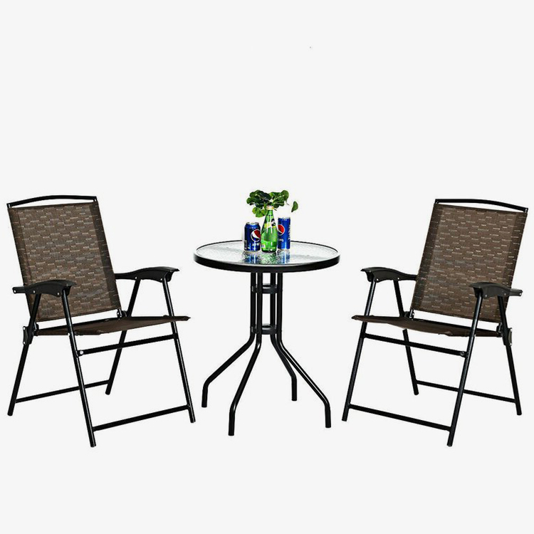 3 piraso Folding Patio Bistro Set
