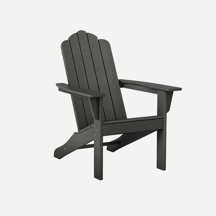 Panlabas na Grey Poly Patio Adirondack Chair