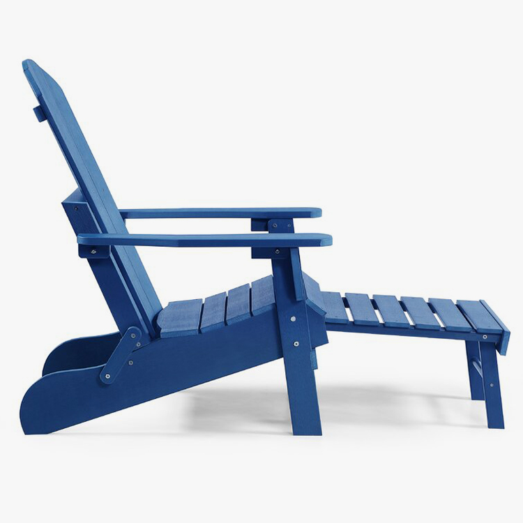Resin Folding Adirondack Chair na may Ottoman